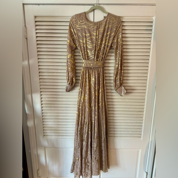 GORGEOUS 70’s INSPIRED POLYESTER WRAP DRESS MINT CONDITION SZ SM ORIG $175 - Picture 2 of 9